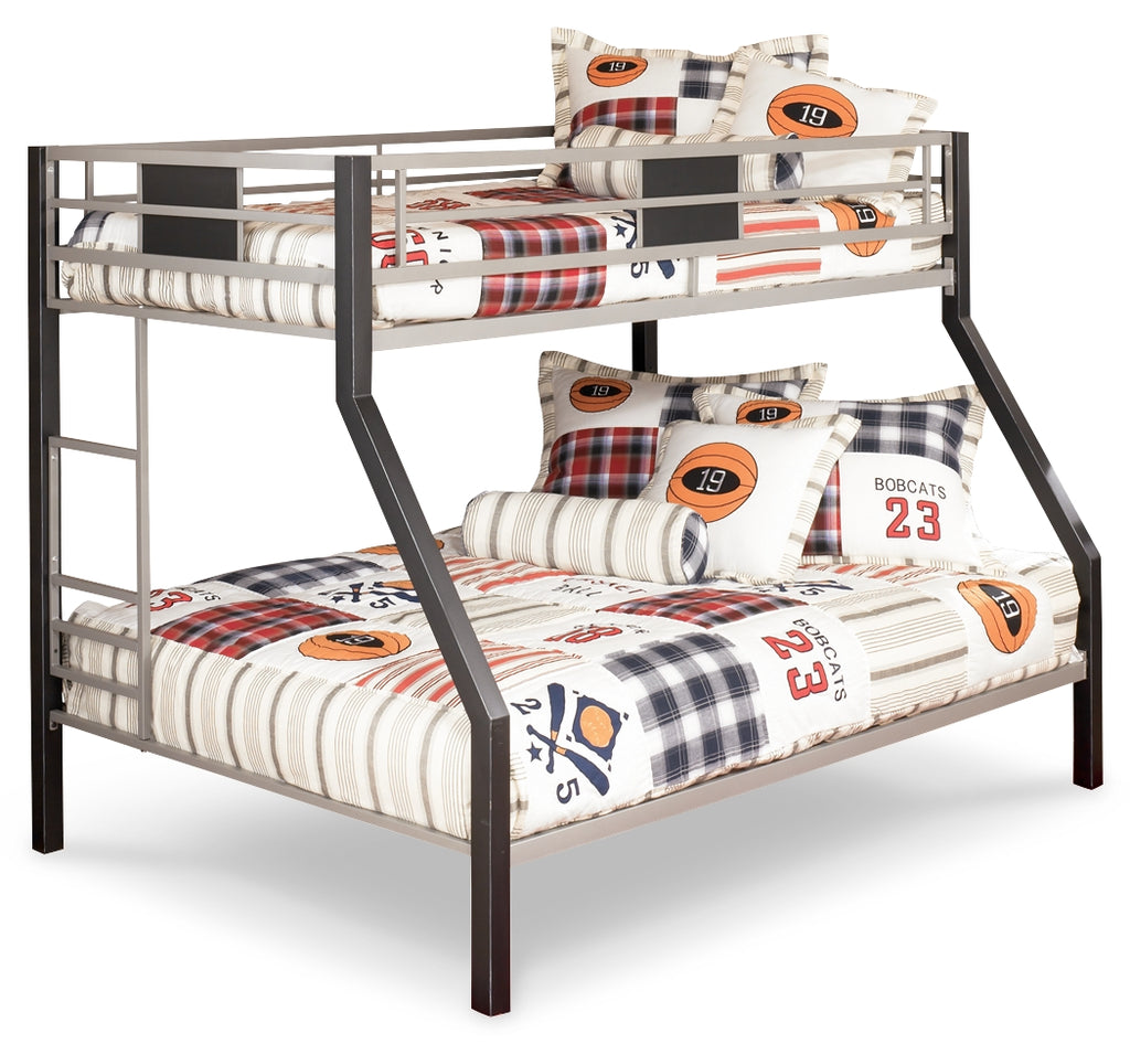 Halanton twin over full bunk bed with on sale storage