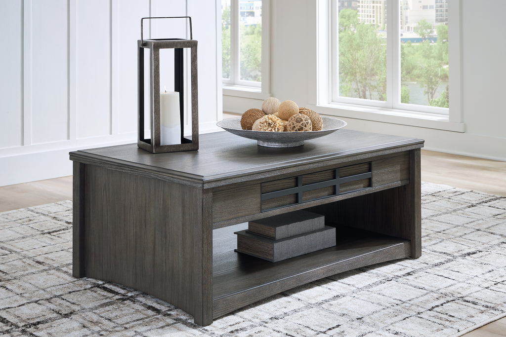 Mondoro coffee table with store lift top