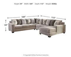 Ardsley 4-Piece Sectional with Chaise