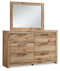 Hyanna Queen Panel Bed with Storage, Dresser, Mirror and Nightstand