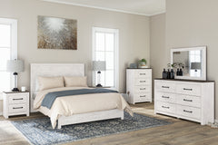 Gerridan Queen Panel Bed with Dresser and Mirror, Chest and Nightstand