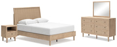 Cielden Queen Panel Bed, Dresser, Mirror and Nightstand