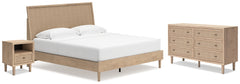 Cielden King Panel Bed, Dresser and Nightstand