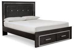 Kaydell Queen Storage Bed, Dresser, Mirror and 2 Nightstands