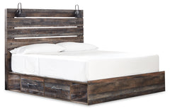 Drystan King Panel Storage Bed and 2 Nightstands