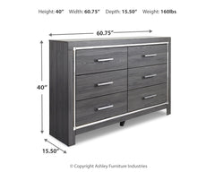 Lodanna King/Cal King Panel Headboard, Dresser and Nightstand