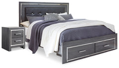 Lodanna Queen Storage Bed and Nightstand