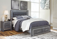 Lodanna Queen Storage Bed and Nightstand