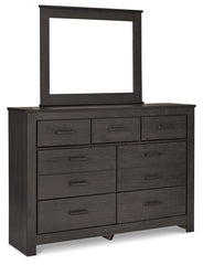 Brinxton Queen Panel Bed, Dresser, Mirror, Chest and Nightstand