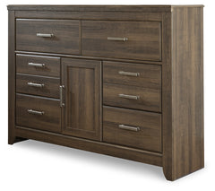 Juararo King Poster Bed, Dresser, Chest and Nightstand