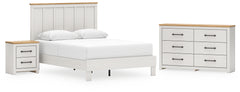 Linnocreek Queen Panel Bed, Dresser and Nightstand