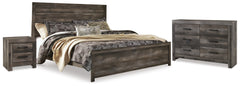 Wynnlow King Panel Bed, Dresser and Nightstand