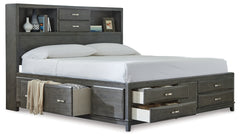 Caitbrook King Storage Bed, Dresser, Mirror, Chest and Nightstand