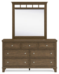 Shawbeck Queen Panel Bed, Dresser, Mirror and Nightstand