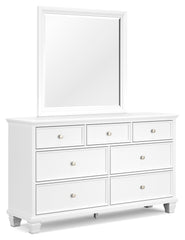 Fortman King Panel Bed, Dresser and Mirror