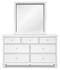 Fortman King Panel Bed, Dresser and Mirror