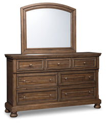 Flynnter King Panel Bed, 2 Dressers, Mirror, Chest and 2 Nightstands