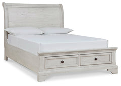 Robbinsdale Full Storage Bed and Nightstand