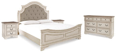 Realyn King Bed, Dresser and 2 Nightstands