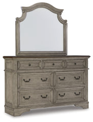 Lodenbay Queen Upholstered Panel Bed, Dresser, Mirror and 2 Nightstands