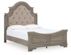 Lodenbay Queen Upholstered Panel Bed, Dresser, Mirror and 2 Nightstands