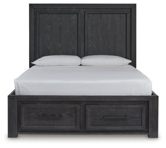 Foyland Queen Storage Bed, Dresser, Mirror and Nightstand