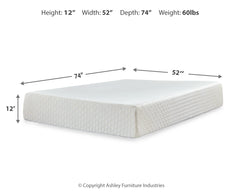 Chime 12 Inch Memory Foam Full Mattress in a Box