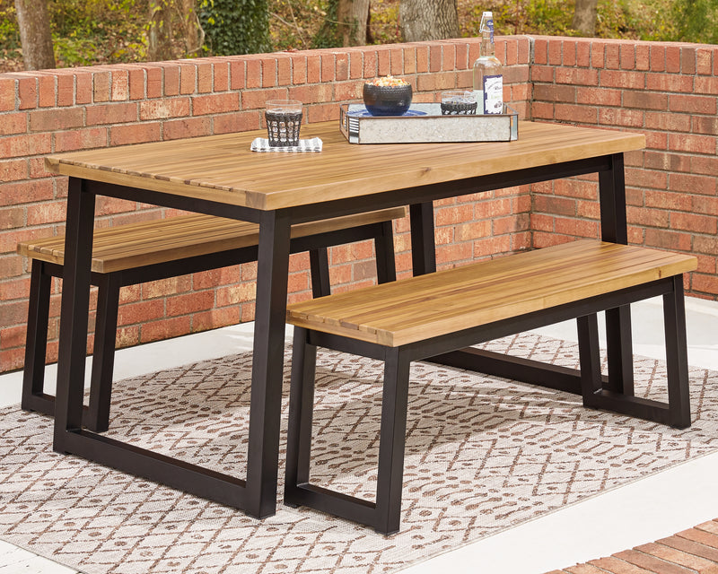 Outdoor dining bench discount seat