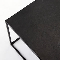 Iron Square Tables: Black